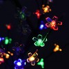 vidaXL 4ft Cherry Blossom Christmas Tree with 128 LEDs, Colorful Light, Energy Saving, 8 Functions Adapter - 4 of 4