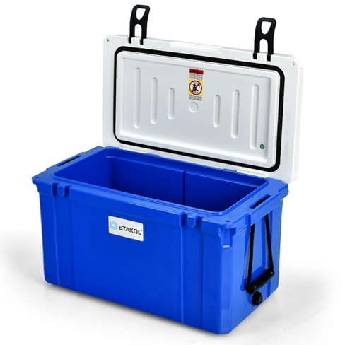 Costway 55 Quart Cooler Portable Ice Chest W/ Cutting Board Basket