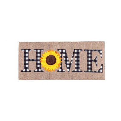 Evergreen Sunflower Home Sassafras Indoor Outdoor Switch Doormat 1'10"x10" Multicolored