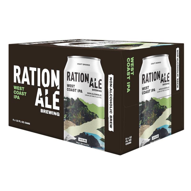 RationAle West Coast IPA Non-Alcoholic - 6pk/12 fl oz Cans, 5 of 6