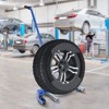 Heavy-Duty Adjustable Tire Moving Cart Tool - 500 lb Capacity Truck Tire Dolly - 2 of 4