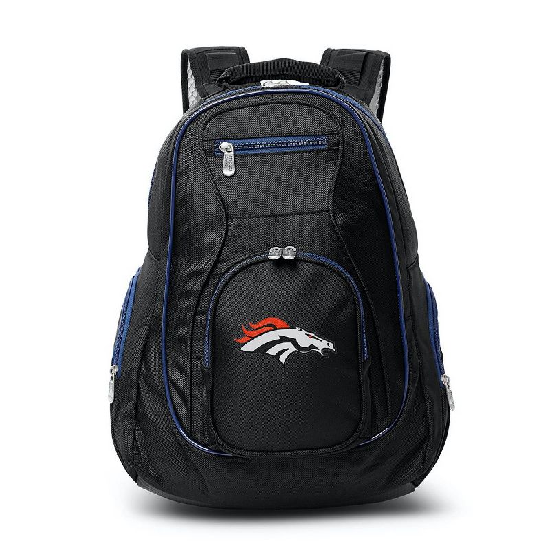 NFL Denver Broncos Colored Trim 19&#34; Laptop Backpack, 1 of 2