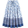 Collections Etc Cotton Border Print Skirt - 2 of 4