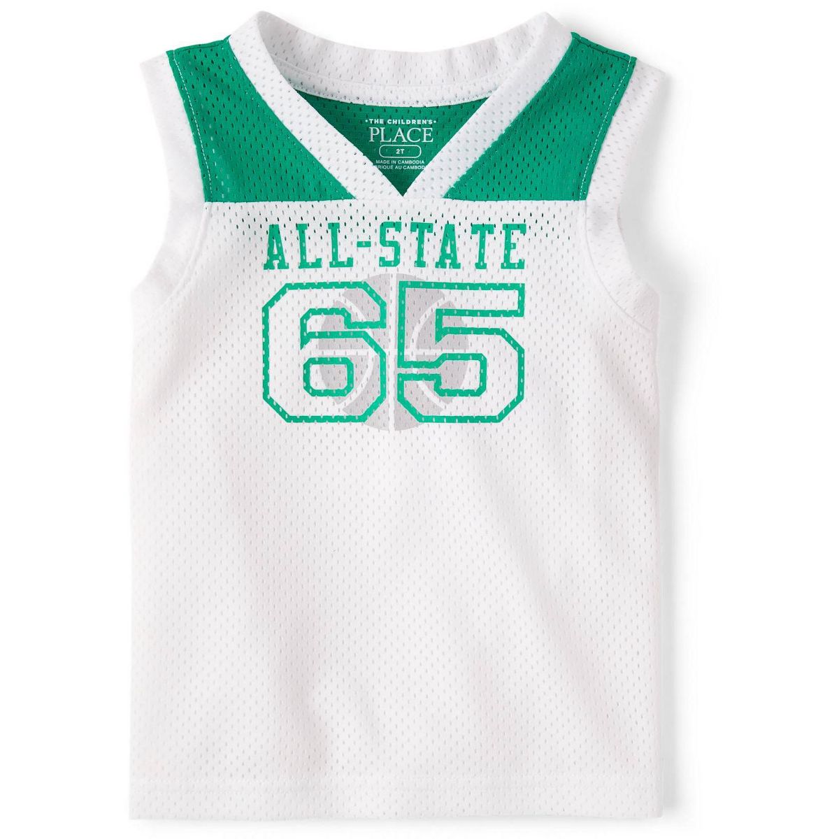 The Children's Place Baby Boys Sleeveless Quick Dry Graphic Mesh Tank Top