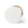 10 Round Stretched Canvas White - Mondo Llama™ : Target