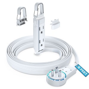 Maximm 360° Rotating Flat Plug Extension Cord with a Removable Hook (16 Gauge), UL Certified - 1 of 1