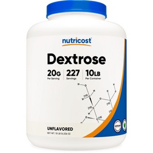 Nutricost Dextrose Powder 10 LBS - Non-GMO, Gluten Free - 1 of 4
