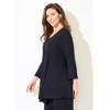 Catherines Women's Plus Size Anywear Rib Hacci Duet Topper - 4 of 4
