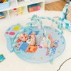 Baby Gym Baby Play Mat Kick and Play Piano Gym w/ 5 Hanging Sensory Toys Pink\Blue - 3 of 4