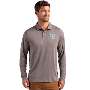 Tampa Bay Rays Cutter & Buck Coastline Epic Comfort Recycled Mens Long Sleeve Polo - 1 of 1