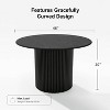Dovelina Round Dining Table Modern Wood Kitchen Table for 4 People - 46" - 4 of 4