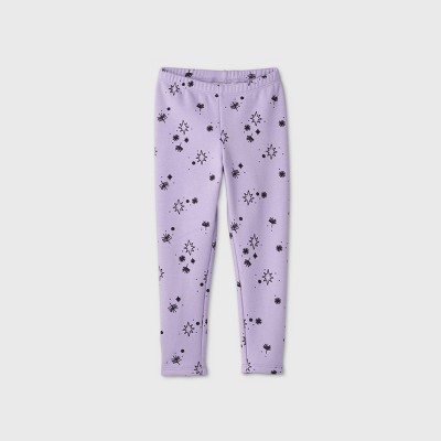 girls purple leggings