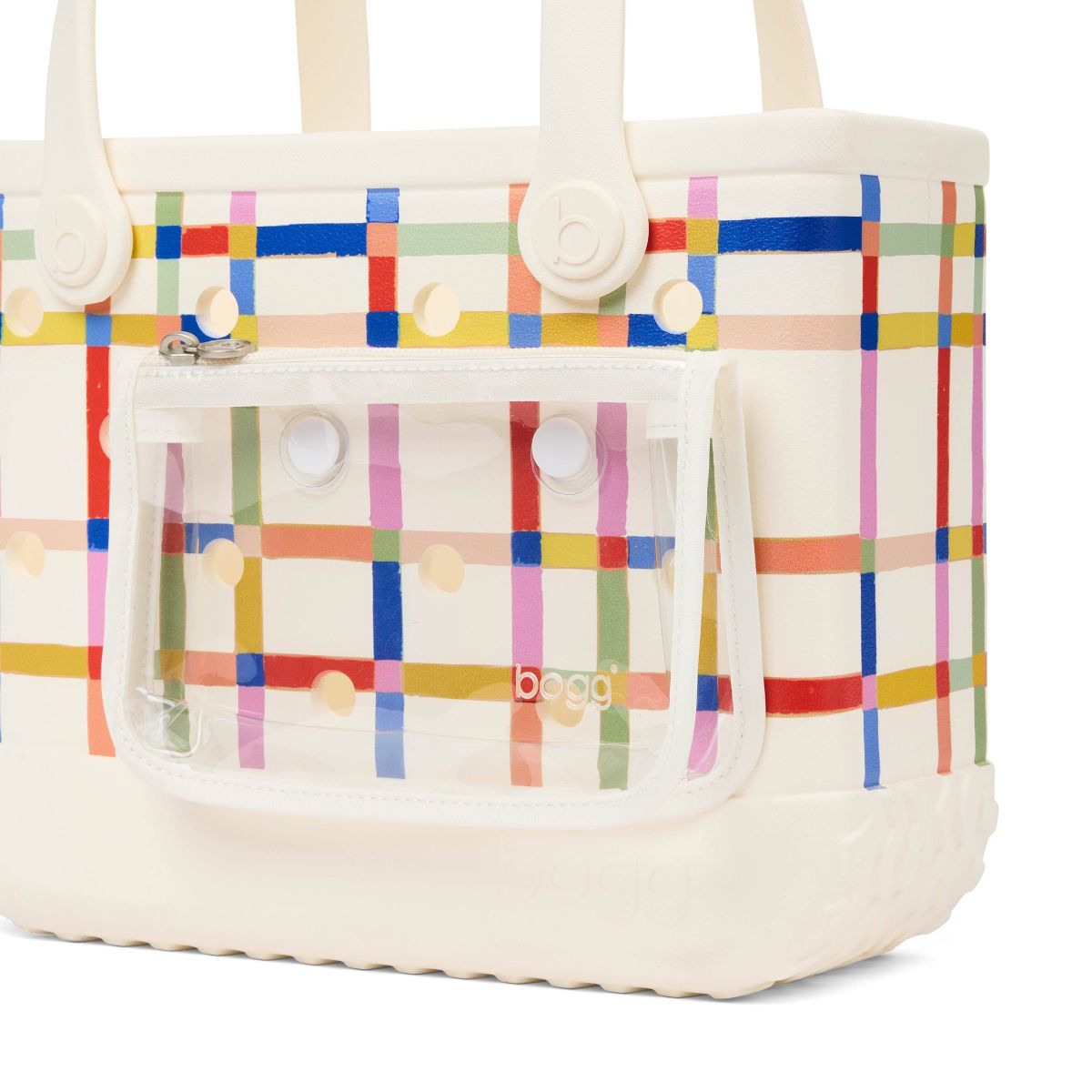 Bogg Bag Tote Bag - Red White & Plaid - thumbnail 5