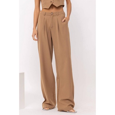 Women's Penny Pinstripe Trouser Pant - Pretty Garbage