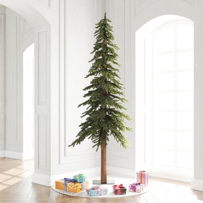 9' Green Pine Artificial Christmas Tree with Metal Stand