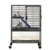 Metal Small Animal Pet Cage, Double-Layer Animal Habitat with Ramp and Tray, Suitable for Hamsters, Squirrels, Hedgehogs, Rabbits, and Ferrets - 2 of 4