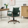 Computer Chair Office Chair Adjustable Swivel Chair Fabric Seat Home Study Chair - 3 of 4