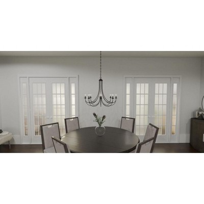 Imperial Bronze 9-Light Candelabra Chandelier