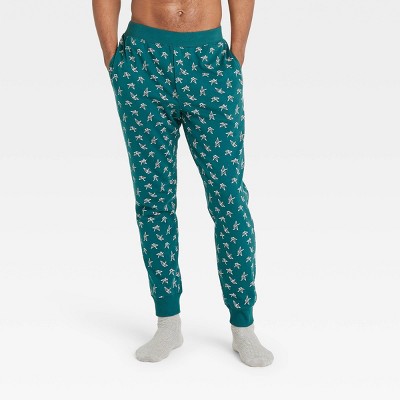 Men's Regular Fit Knit Jogger Pajama Pants - Goodfellow & Co™ Dark ...