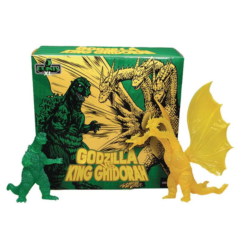 Mezco Toyz Godzilla Vs. King Ghidorah 5 Points XL Radioactive Battle Box, 2 of 10