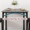 Dining Table Set for 4, Kitchen Table and Chairs for 4, Rectangular Kitchen Table Set with Upholstered Bench - 4 of 4