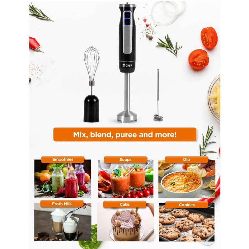 COMMERCIAL CHEF Immersion Multi-Purpose Hand Blender, 2 of 7