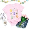 Simply Sage Market Women's Bunny Egg Easter Chart Short Sleeve Graphic Tee - 3 of 3
