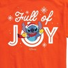Men's - Lilo and Stitch - Full Of Joy Christmas Short Sleeve Graphic T-Shirt - 2 of 4