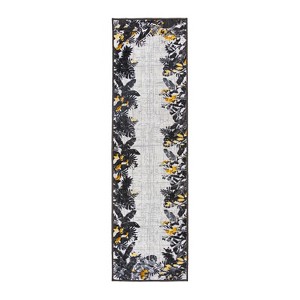 World Rug Gallery Contemporary Floral Border Indoor/Outdoor Area Rug - 1 of 4