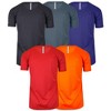 Galaxy By Harvic Men's Short Sleeve Moisture-Wicking Quick Dry Performance Crew Neck Tee- 5 Pack - 2 of 2