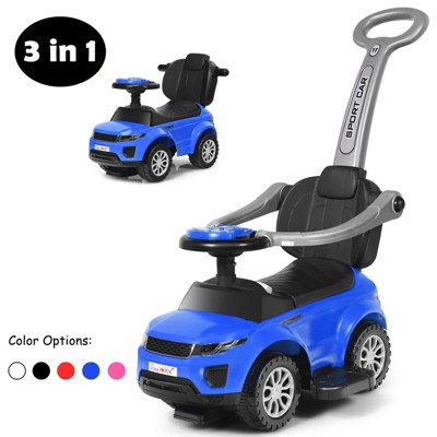Infans 3 in 1 Ride on Push Car Toddler Stroller Sliding Car w/Music