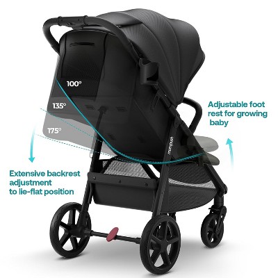 Mompush Nova Baby Stroller for Newborn and Toddler - Black
