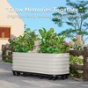 Raised Garden Bed, Self-Watering Wheel Mobile Metal Planter Box Galvanized Steel Outdoor Rolling Garden Bed for Vegetables Flowers Herbs - 3 of 4