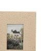4x6 Sand Texture Picture Frame Tan Metal, MDF & Glass by Foreside Home & Garden - 3 of 4
