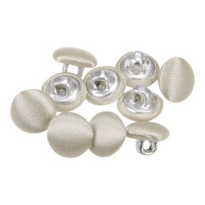 Unique Bargains Round Fabric Cloth Covered Sewing Buttons for Suits Dress 10 Pcs - 1 of 4