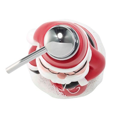 Santa Claus Red and White Resin Lotion Dispenser