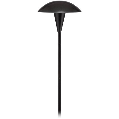 John Timberland Large Mushroom 18" High Black Low Voltage LED Path Light