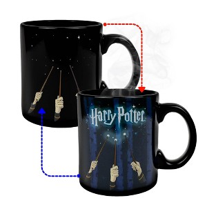 Silver Buffalo Harry Potter Wands Heat-Reveal Mug | Holds 20 Ounces - 1 of 4
