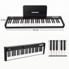 GustoWave 61-Key Semi-Weighted Keyboard Piano, 128 Tones & Rhythms, 80 Demo Songs, Portable Electric Piano, Ideal Gift for Beginners & Professionals - 3 of 4