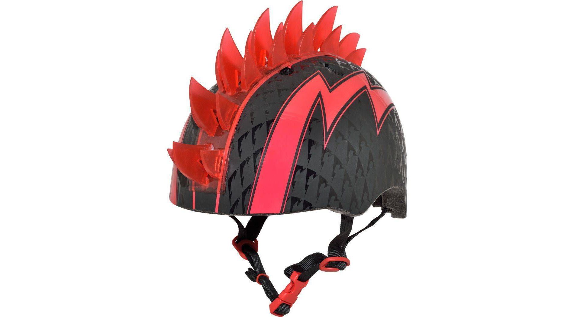 Raskullz LED Bolt Light Up Mohawk Child Helmet - Black/Red