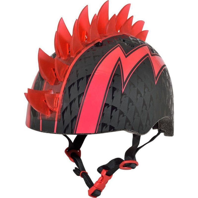 Raskullz LED Bolt Light Up Mohawk Child Helmet - Black/Red, 1 of 11