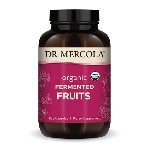 Dr. Mercola Organic Fermented Fruits, 30 Servings (180 Capsules), Dietary Supplement, Supports Immune Health, Non-GMO, Certified USDA Organic - 1 of 4