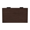 GDFStudio Demijen Modern Industrial 4 Drawer Wide Dresser, Walnut/Matte Black - 4 of 4