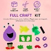 4E's Novelty Halloween Crafts for Kids (4 Pack) - Silly Monster Crafts Kids with Magnetic Foam Stickers, Fun Halloween Party Crafts for Kids Ages 3+ - 4 of 4