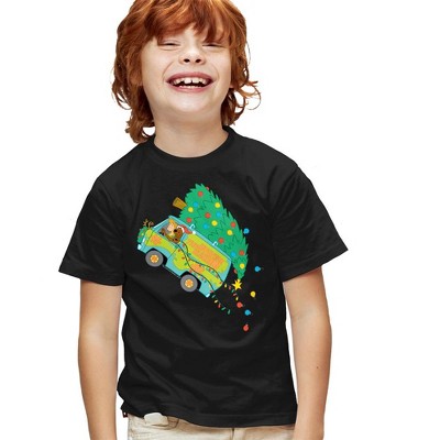 Boys' Short Sleeve Scooby Doo! Oh Christmas Tree T-Shirt