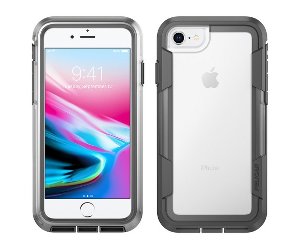 Pelican Apple iPhone 8/7/6s/6 Case - Clear/Gray