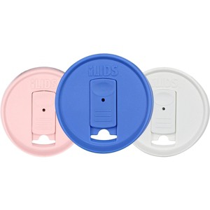 iLIDS 3pk Pastel Regular Mouth Drink Lid - Periwinkle/White/Pale Pink: Replacement Lid & Drink Cover, Dishwasher-Safe - 1 of 4