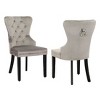 WestinTrends  Velvet Upholstered Tufted Dining Chairs (Set of 2) - 4 of 4