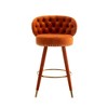 NicBex Set of 2 Bar Stools for Kitchen Island,Modern Counter Bar Stools with Solid Wood Legs,Bar Chairs for Dining Rooms,Kitchens Islands - 2 of 4