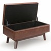 NicBex Rectangular Storage Ottoman Upholstered Foot Stool with Safety Hinge and Large Interior Storage for Family Room, Living Room - 3 of 4